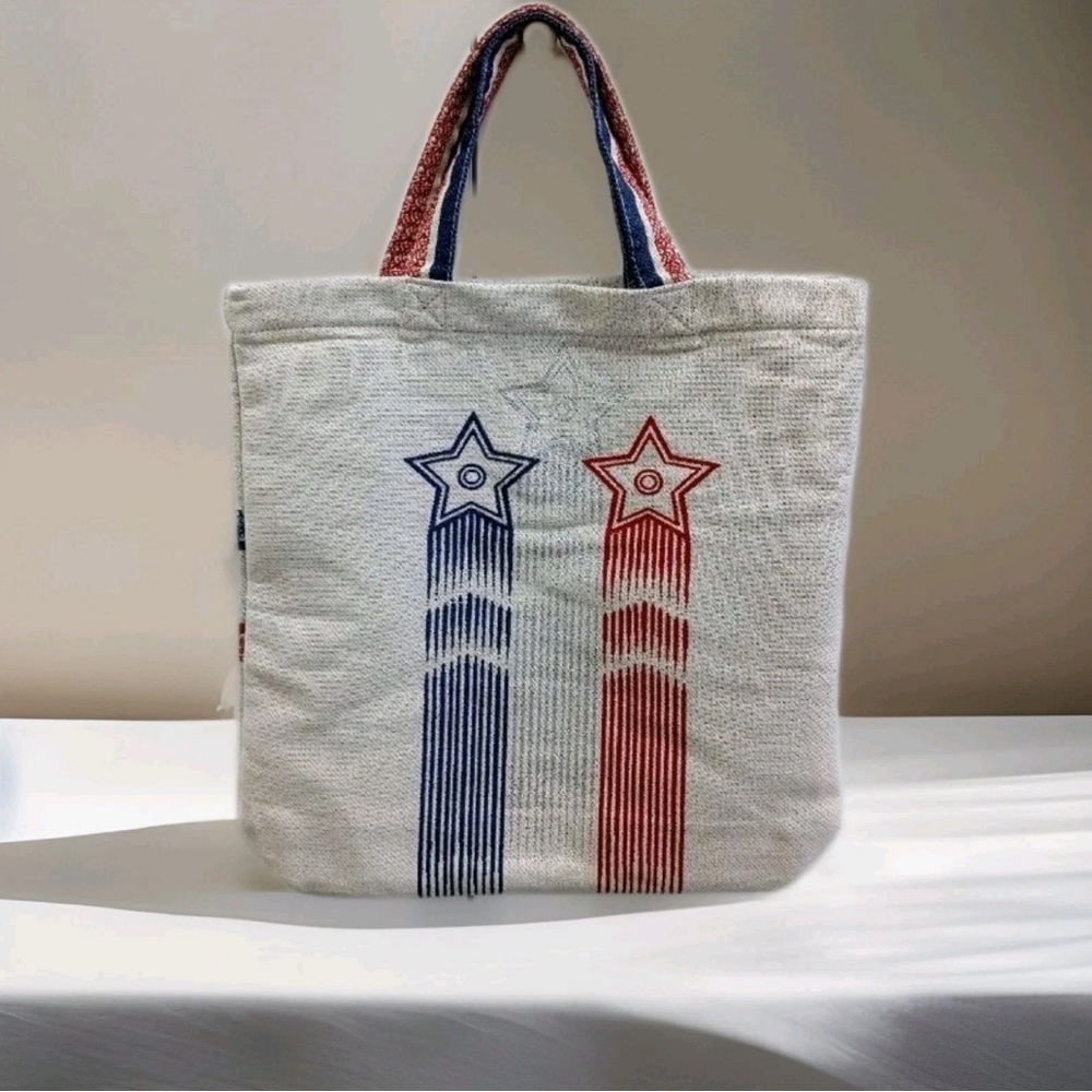 Dior Cream, Blue and Red Canvas Tote Bag, Exclusive Edition, Made in Italy - Picture 2 of 8